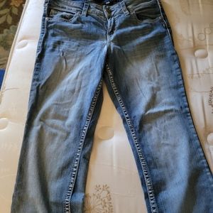 Womens silver suki super stretch capri 32 x 22.5